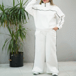 تصویر  ست دورس و شلوار نیم زیپ