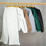 تصویر  ست دورس و شلوار نیم زیپ