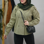 تصویر  کت کوتاه کتان 4دکمه