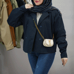 تصویر  کت کوتاه کتان 4دکمه