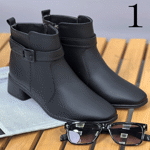 تصویر  نیم بوت پاشنه دار