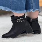 تصویر  نیم بوت پاشنه دار