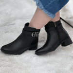 تصویر  نیم بوت پاشنه دار