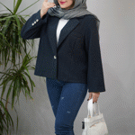 تصویر  کت فوتر تک دکمه