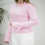 تصویر  بلوز فانریپ آستین پاپیون