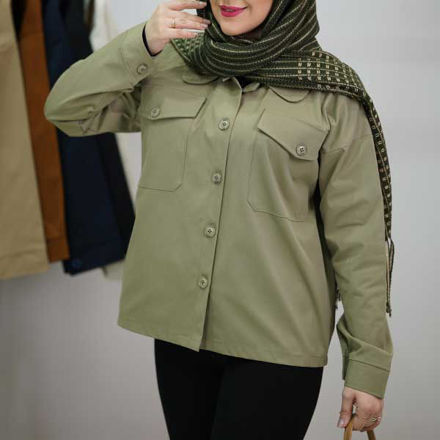 تصویر  بارونی کتان دوجیب