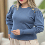 تصویر  بلوز فانریپ یقه 6دکمه