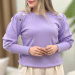 تصویر  بلوز فانریپ یقه 6دکمه