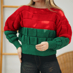 تصویر  کراپ بافت دورنگ