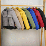 تصویر  کاپشن سیلیکونی کلاه دار پایین گتر