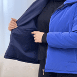 تصویر  کاپشن سیلیکونی یقه دار