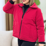 تصویر  کاپشن سیلیکونی یقه دار