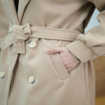 تصویر  پالتو فوتر بلند کمردار