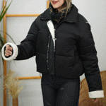 تصویر  کاپشن وارداتی آستین خز