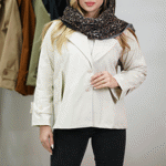 تصویر  کت کتان کوتاه جیب نما