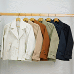 تصویر  کت کتان کوتاه جیب نما