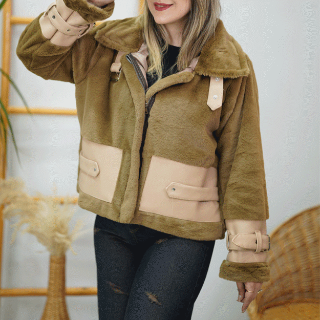 تصویر  شکت پوست ترکیب با چرم