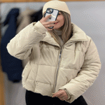 تصویر  کاپشن جلو زیپ یقه دار