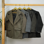 تصویر  کت فوتر تک دکمه 2جیب