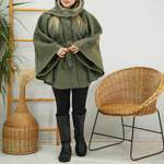 تصویر  شنل فوتر کمردار