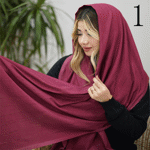 تصویر  شال مخمل شاین دار