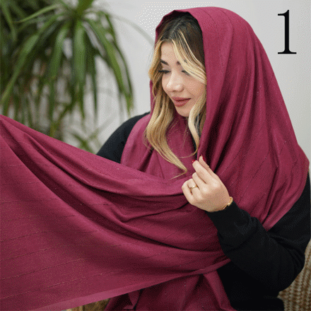 تصویر  شال مخمل شاین دار