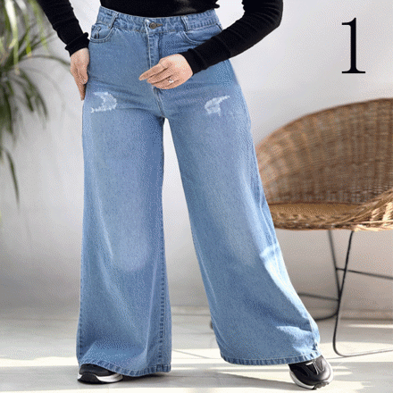 تصویر  شلوار جین شافل