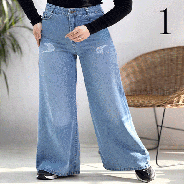 تصویر  شلوار جین شافل