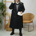 تصویر  بارونی جلو ژیله کمربندی بلند