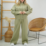 تصویر  سویشرت و شلوار کتان