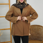 تصویر  پالتو فوتر تک دکمه کوتاه