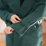 تصویر  بارونی 4دکمه کمردار