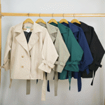 تصویر  بارونی 4دکمه کمردار