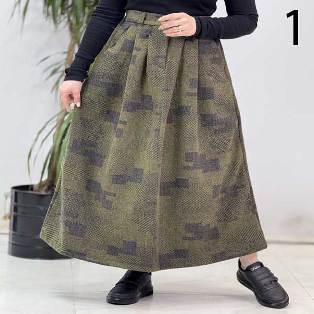 تصویر  دامن کشمیر طرحدار