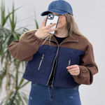 تصویر  بامبر فوتر ترکیبی کاپشنی