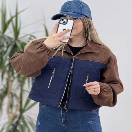 تصویر  بامبر فوتر ترکیبی کاپشنی