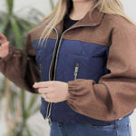 تصویر  بامبر فوتر ترکیبی کاپشنی