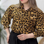 تصویر  شومیز کرپ پلنگی