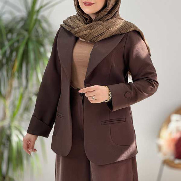 تصویر  کت کجرا تک دکمه