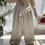 تصویر  شلوار بگ بزیاق کمربندی