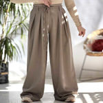 تصویر  شلوار بگ بزیاق کمربندی