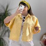 تصویر  شومیز لینن دوجیب