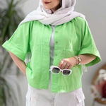 تصویر  شومیز لینن دوجیب