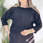 تصویر  شومیز مراکشی یقه قایقی