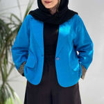 تصویر  مانتو کتی آستین پلنگی