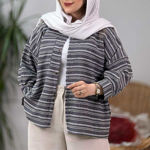 تصویر  شومیز کوک دوزی تک جیب