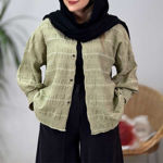 تصویر  شومیز کوک دوزی تک جیب