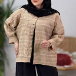 تصویر  شومیز کوک دوزی تک جیب