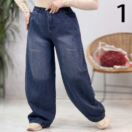 تصویر  شلوار بگ جین جدید