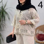 تصویر  مانتو کتی لینن طرحدار